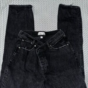 Abercrombie & Fitch Curve Love High Rise Dad Jeans